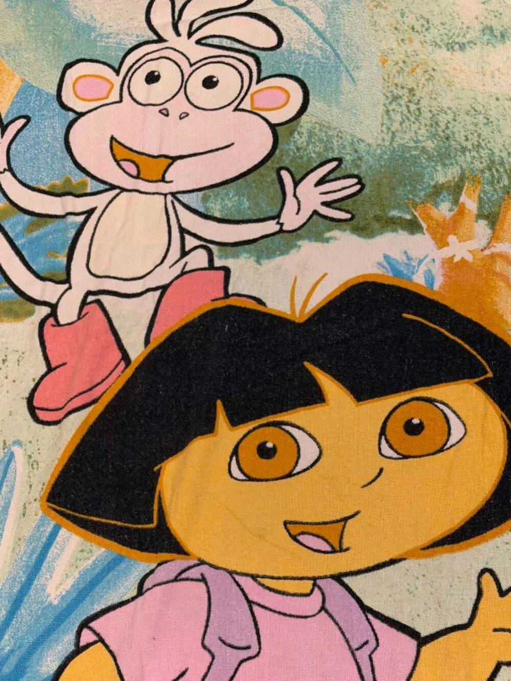 Dora the Explorer Kids Beach and Bath Towels Vintage y2k